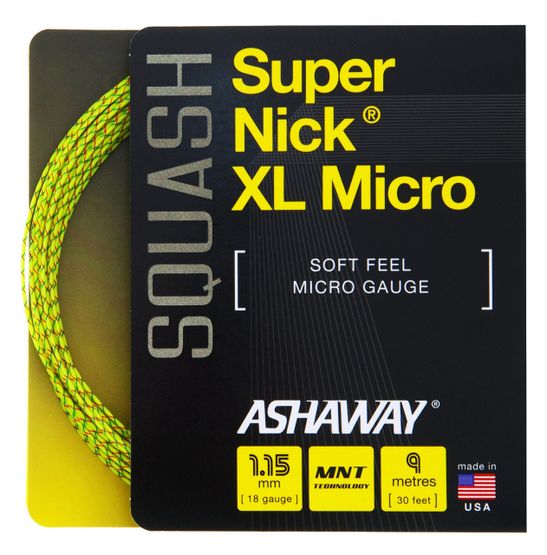 Squashový výplet Ashaway SuperNick XL Micro 1,15 mm (9m)