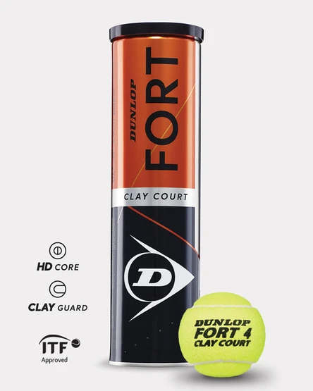 Tenisové míčky Dunlop Fort Clay Court (4ks)