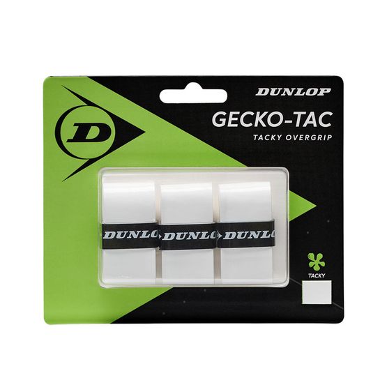 Vrchní omotávka - overgrip Dunlop Gecko Tac (3ks - biely)